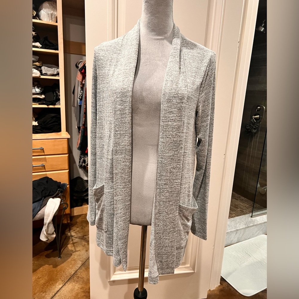 Gray cardigan